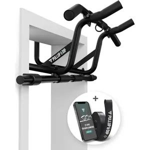 Pull-up bar for door frames, hanging without screws, no slipping, professional door pull-up bar with padded handles
