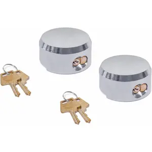 Hidden Shackle Trailer Puck Padlocks with Keyed Alike, 2-7/8" Puck Lock,Moving Trucks & Vans Door Lock, Soild, Pack of 2