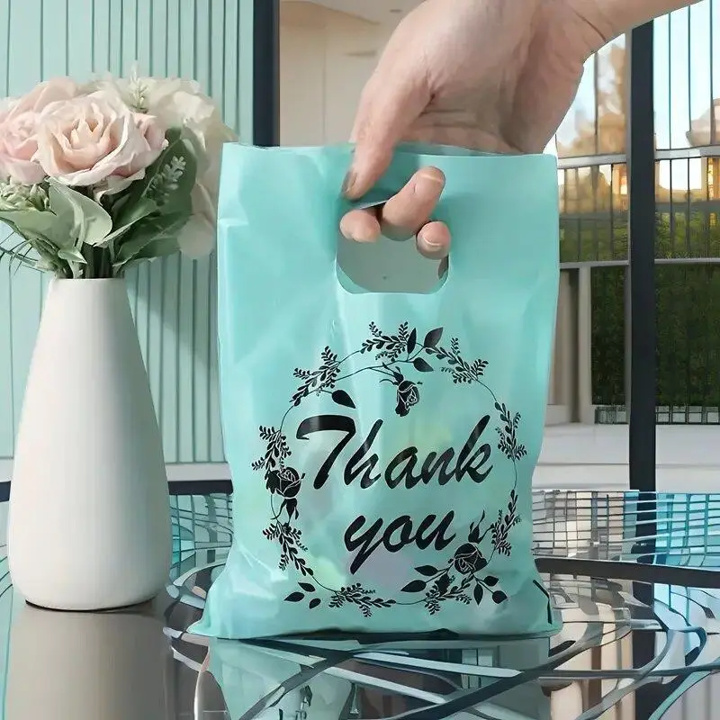 Letter Pattern Thank You Gift Bag, Creative Alphabet Wrap Gift Bag, Cosmetics Accessories Jewelry Tote Bag, Shopping Bag, Festive Party Wedding Candy