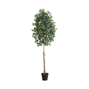 Nearly Natural  9-ft  Artificial Ficus Tree