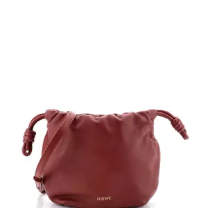 Pre-owned Loewe material Bucket Bags Flamenco Knot Chain Purse Bag Leather Mini by Rebag