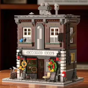 Antique Shop Building Blocks, Medieval Street View Modular Castle Assembly Toys, Creative Building Blocks Decoration, Building Sets