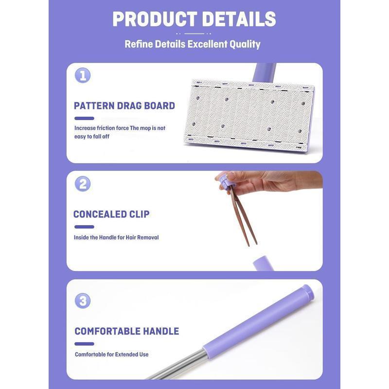 [Free Shipping]No-wash Mop, Uses Disposable Face Towel, Hands-Free Replacement, Dry and Wet Multi Surface Floor Cleaner, Bathroom Cleaning,home essentials,bathroom accessories,bathroom decor set,peach mycintre,herbal diffuser,diffuser,dopamine decor