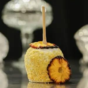 Pineapple Upside Down Gourmet White Chocolate Caramel/Candy Apple Snack