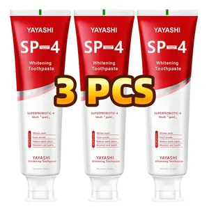 YAYASHI Sp-4 Probiotics Whitening Toothpaste,Toothpaste Fresh Breath,Stain Removing Toothpaste for Teeth Color Correcting, Cleansing healthy toothpaste pasta dental oral health natural oral oral health management ultra  whitening