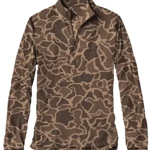 Realtree Camo Zip Long Sleeve Shirt | Lightweight Hunting Top | Outdoor Gear Apparel