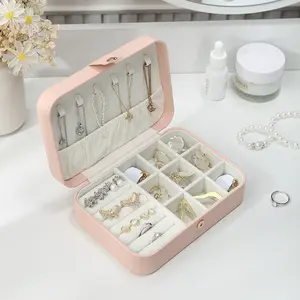 Nine-grid multifunctional portable jewelry box
