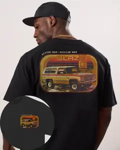 Vintage Chevy Truck Motown 85 K5 Blazer T-Shirt - Classic Trucks Cotton Short Sleeve Crewneck Casual Graphic Top for Fans Menswear Dress Jeans men  gifts graphic  tees  men