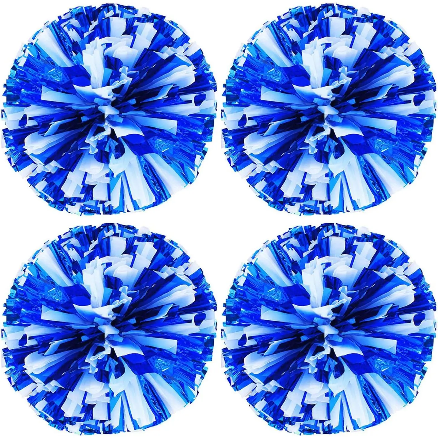4 Pack Cheerleader Pom Poms Sports Dance Cheer Plastic Pom Poms Cheerleading for Sports Team Spirit Cheering