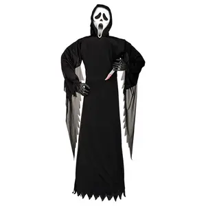 Standing 6 Foot Ghost Face Halloween Prop