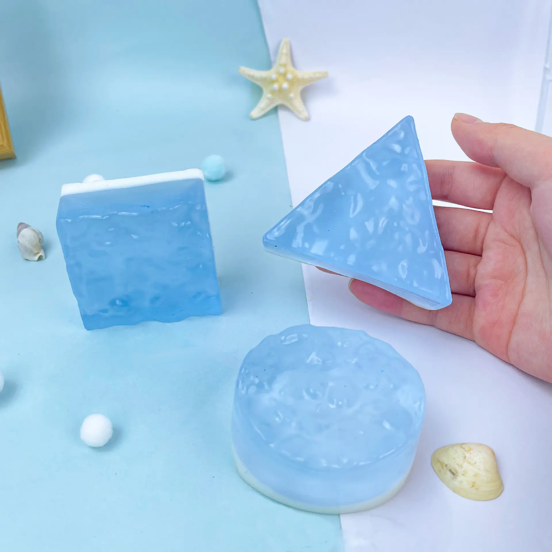 Transparent Ocean Mousse Pinching and Relaxing Pinching Toy