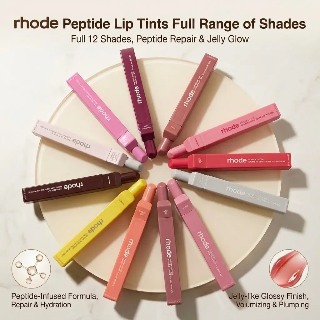peptide lip tint pbj Gloss Lipgloss Lipstick Makeup Matte Raspberry Cosmetic lip plumper