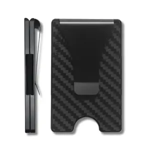 Smart Wallet Carbon Fiber RFID Blocking Minimalist Wallet