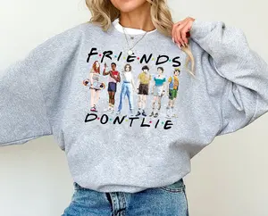 Friends DON'T LIE Shirt, Christmas Jumper, Xmas Movie Friends Jumper, Friends Xmas Jumper, Strange Running Jumper, Gift for friend