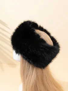 Solid Color Open Top Plush Hat, Casual Warm Ear Protection Hat for Fall & Winter, Fashion Accessory for Women