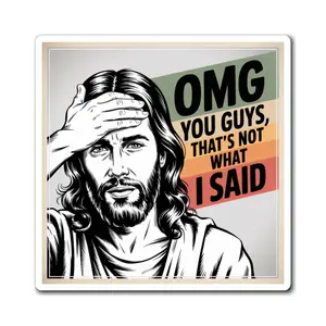 Funny Jesus Magnet, Christian Gifts, OMG You Guys, Religious Humor, Faith-Based Gag Gift, Christian Fridge Decor