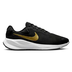 Nike Revolution 7 Black White Metallic Gold (Women's) (women) by StockX