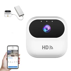 Wireless Security Camera, 1 Set Rechargeable HD Car Recorder, High Capacity Battery Motorcycle Helmet Fishing Sports Camera for Indoor & Outdoor