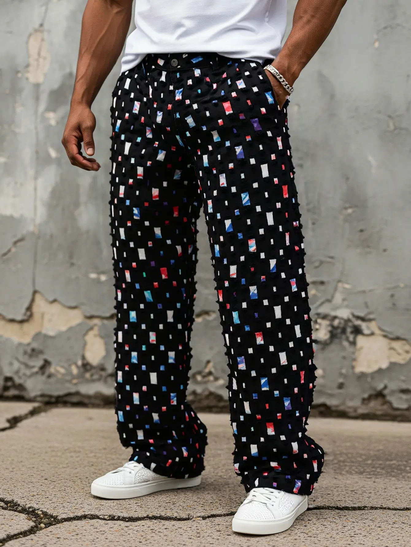 baggy jeans for men summer outfits y2k clothing Denim pants for