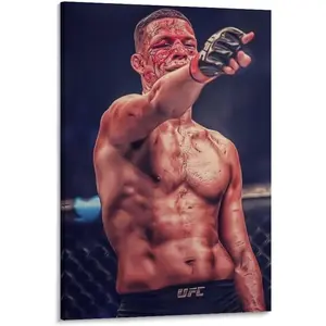 Nate Diaz Boxing Poster (13) Posters Art Print Wall Photo Paint Poster Hanging Picture Family Bedroom Decor Gift