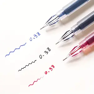 3/10Pcs fine tip pens with 0.38mm quick-drying ink in black, blue, red, suitable for office use and exams, providing a smooth writing experience for all your needs Fine Point Pens