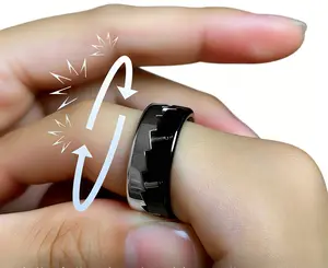 Men’s Stainless Steel Spinner Ring – Mechanical Gear Fidget Ring for Stress Relief, Anxiety Reduction & Everyday Style