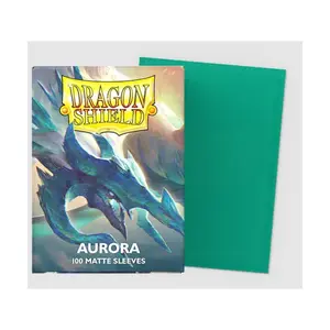 Dragon Shield Sleeves – Matte Aurora 100 CT – Card Sleeves - Smooth & Tough - Compatible with Pokemon, Magic The Gathering Cards & Digimon MTG TCG OCG & Hockey Cards …