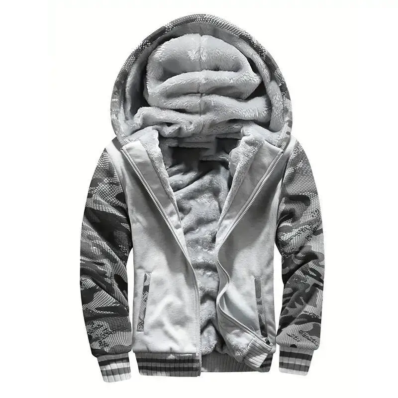 Man Jacket 2026 Men's Thermal Fleece Hooded Jacket, Autumn and Winter Leisure Multicolor Jacket Coat Dandy Man Jacket 2026 Men's Thermal Fleece Hooded Jacket, Autumn and Winter Leisure Multicolor Jacket Coat Dandy