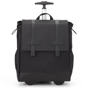Roller Laptop Backpack - Wheels Up 15-16” For Men and Women