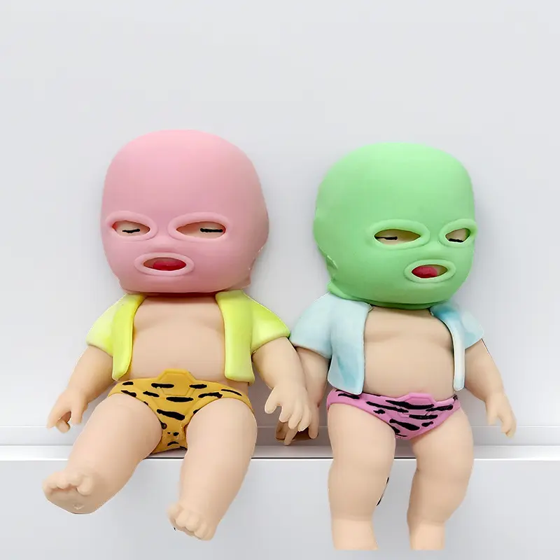 Funny Mask Stress Relief Toy, 4 Inch Quirky Collectible Desk Toy Doll, Soft Touch Squeeze Figure for Adults and Novelty Gift Lovers (1pc) , Funny Mask Stress Relief Toy, 4 Inch Quirky Collectible Desk Toy Doll, Soft Touch Squeeze Figure for Adults and Novelty Gift Lovers (1pc) ,