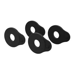 Flex Lock Strap Blocks - Locks Straps In Place - Protect Your Instrument with No Modifications or Hardware - Easy to Attach - Set of 4 Blocks - Black