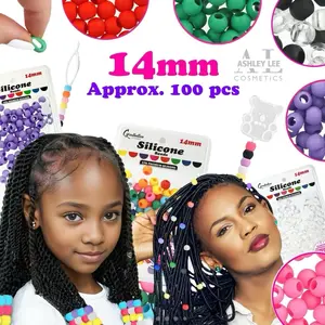 Pony Collection Soft Jelly Beads – For Braids & Creative Styles 60 pieces