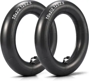 10X2/2.125/2.5 Inner Tubes (2 Pcs) - Compatible with Segway Ninebot Max G30, Gotrax 60/70-6.5 Electric Scooters, Gas Scooters, Pocket Bikes - Extra Thick 2.0Mm Butyl Rubber, 90° Bent Valve Little World