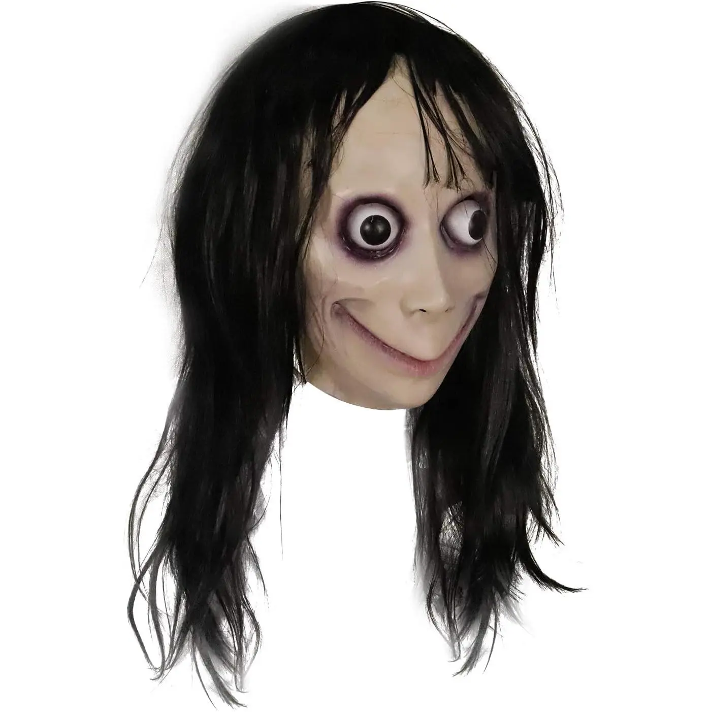 MOMO Mask for Adult Horror Devil Mask, Scary Costume Halloween Creepy Cosplay Party Decoration Prop, Halloween Scary Masks.