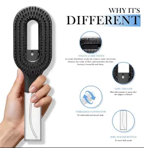 2-in-1 Detangler Hair Brush Spray,