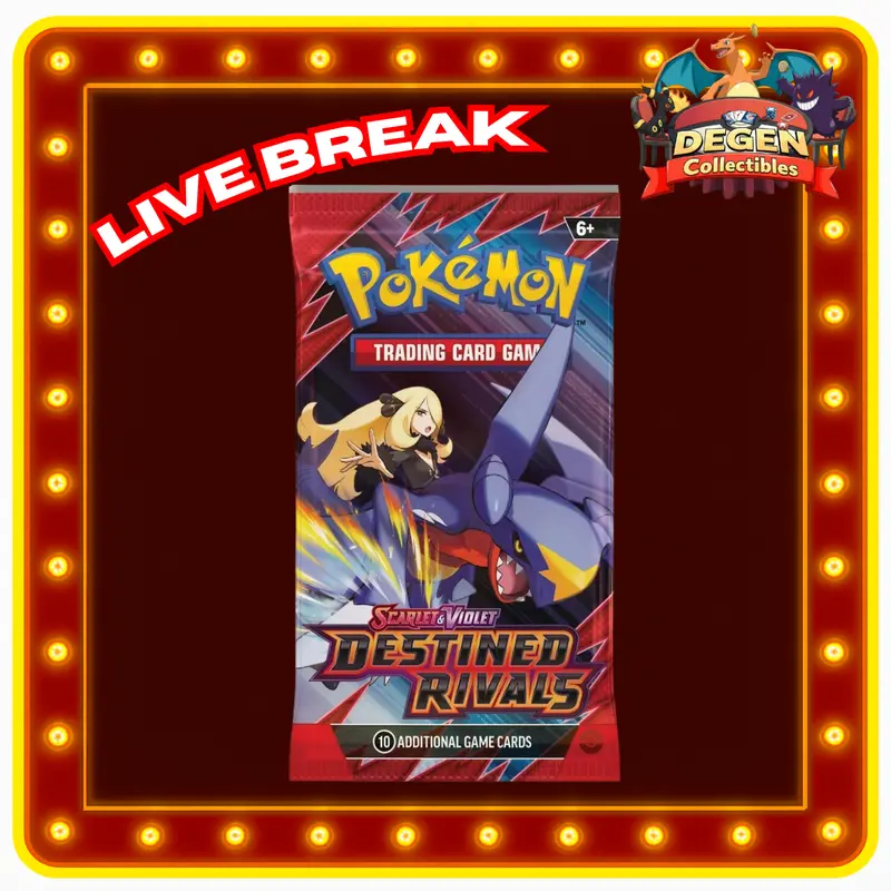 Pokemon TCG [ENG] Destined Rivals - 1 Booster Bundle (6 Packs) LIVE RIP  ONLY - TikTok Shop