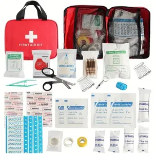 160 Piece First Aid Kit, Premium Waterproof Compact Trauma Medical Kits for Any Emergencies, Ideal for Home, Office, Car, Travel, Outdoor, Camping, Hiking, Boating,Gift for Families Father's Day、 Graduation Season、 Early Summer / Summer Kickoff