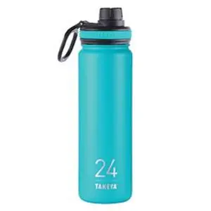 Takeya 6406854 24 oz ThermoFlask Ocean Stainless Steel Double Wall Tumbler - BPA-Free Portable Water Bottle, Anti-Leak Vacuum-Sealed Stainless Vacuum Flask, Water Bottles