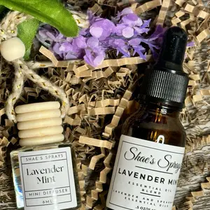 Car Mini Diffuser and Essential Oil Blend Refill Bundle