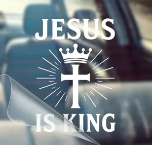 Vinyl Sticker Jesus Is King