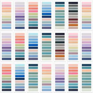 4200 count Sticky Tabs for Annotating Books Tabs Morandi Sticky Flags Clear Transparent Page Markers Strip Page Flags Colored Tabs Writable and Repositionable Book Annotation Tabs