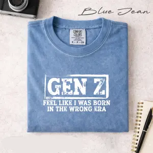 Gen Z Comfort Colors T-Shirt, Feel Like I Was Born In The Wrong Era Shirt, 9x 2000s Generation Tee, Classic Lover Gift