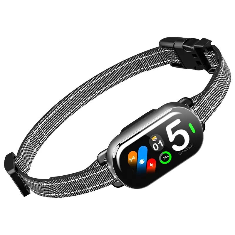 Hot Selling Anti-Bark Dog Collar Adjustable Smart Pet Nylon E-Shock Collar for Dogs