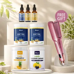 Bella All Natural 4/27 Exclusive LIVE Bundle (Extreme Detox + D3 K2 + Probiotics + FREE Flat Iron)