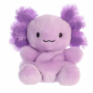 Palm Pals Adorable Xavier Purple Axolotl Soft Plush Collectable Stuffed Animal