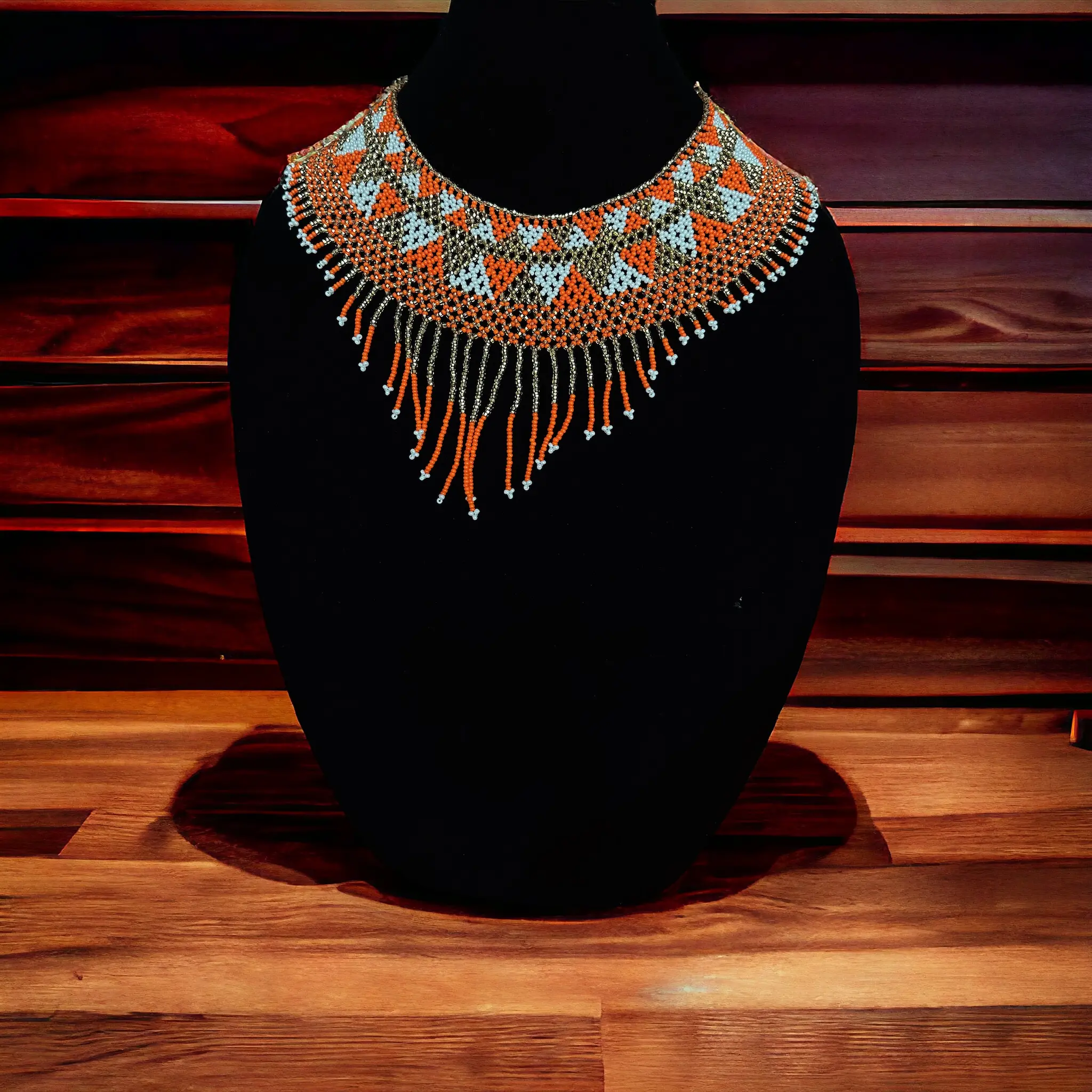 Handmade Mayan Jewelry Mayan Sunrise Necklace