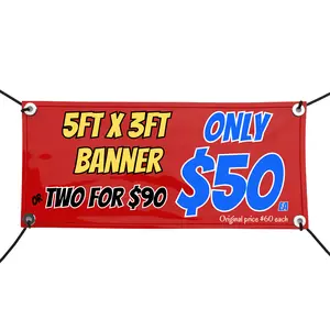 5X3 Custom Vinyl Banners - 2 for $90