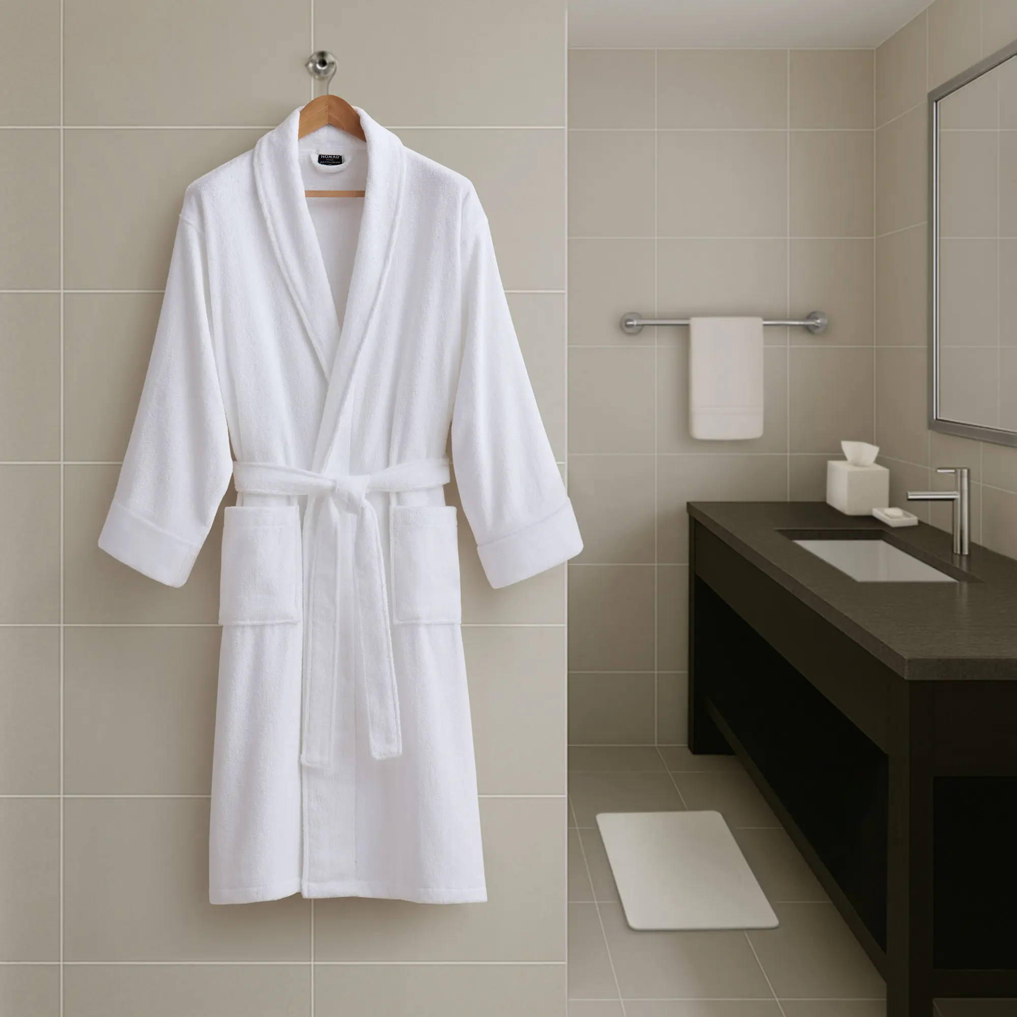 Essential Bath Robe, One Size Fits Most, Soft and Absorbent
