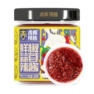 Tiger Bang Spicy Chili Garlic Sauce - Authentic Sichuan Flavor, 200g Jar - Perfect for Noodles, Rice, Hot Pot, BBQ & Dips