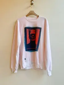 Frankenstein Scarlet Sun Cyanotype Crewneck Sweatshirt (Reworked)